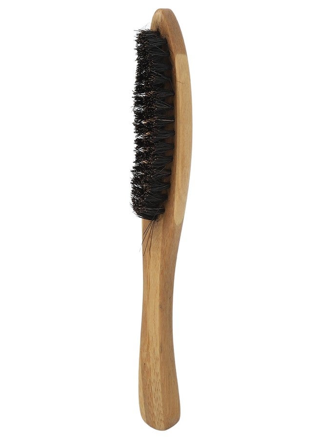 Luatoxry Beard Brush for Men, Bamboo Wood Mustache Brush with Imitation Brushes, Protable Beard Brushes, Strong Toughness Beard Grooming Brush for Mustache Straightening, 6.6in - Image 1
